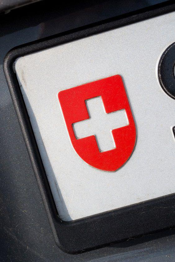 Auto mit Nummernschild